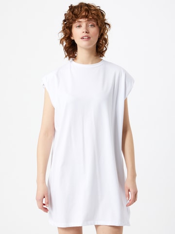 NA-KD Υπερμέγεθες φόρεμα σε λευκό: μπροστά