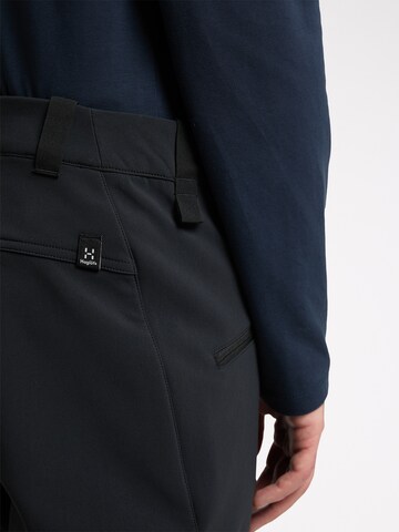 Haglöfs Slim fit Outdoor Pants 'Chilly' in Black