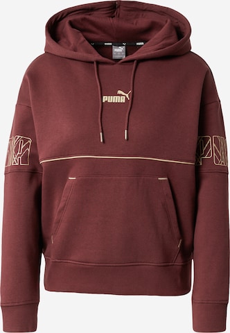 Sweat de sport PUMA en rouge : devant