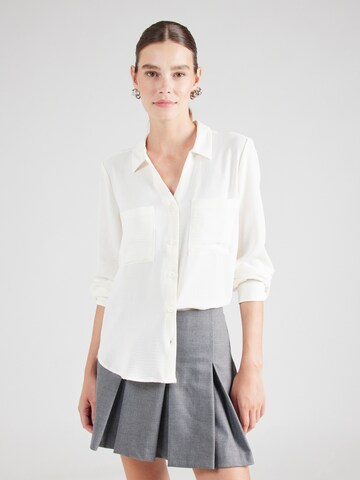 QS Blouse in Beige: voorkant