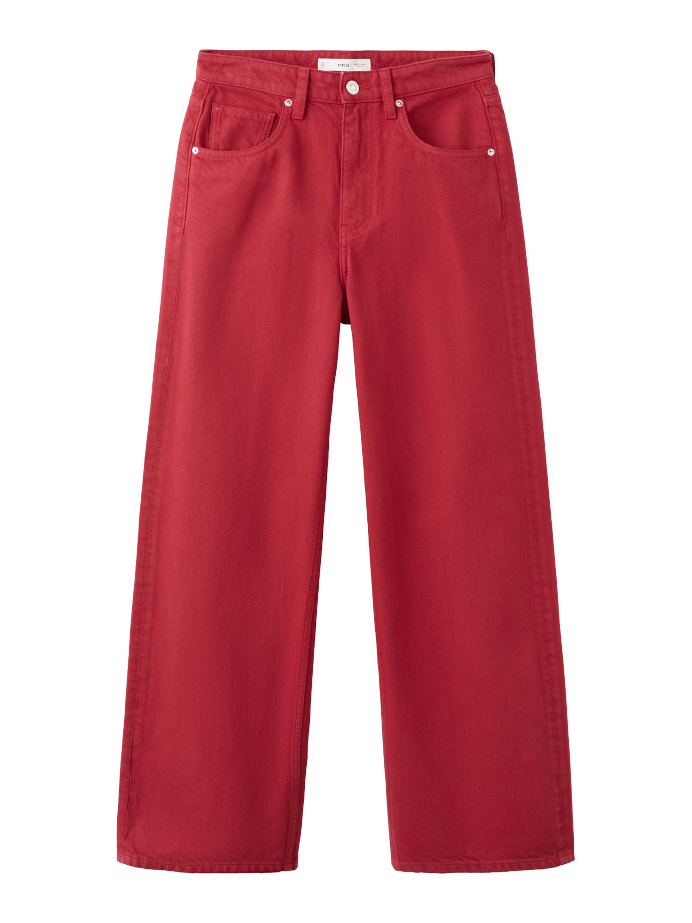 MANGO Loosefit Jeans 'KIKA' in Rood: voorkant