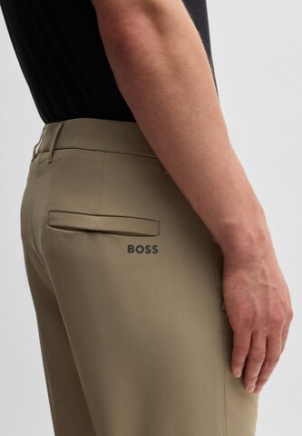 BOSS Slimfit Hose 'Commuter' in Braun
