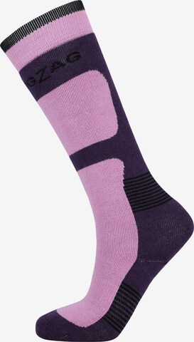 ZigZag Sportsokken 'Tippy' in Lila: voorkant