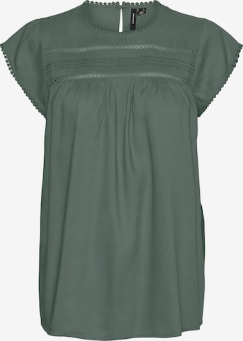 VERO MODA Blouse 'VMDEBBIE' in Groen: voorkant