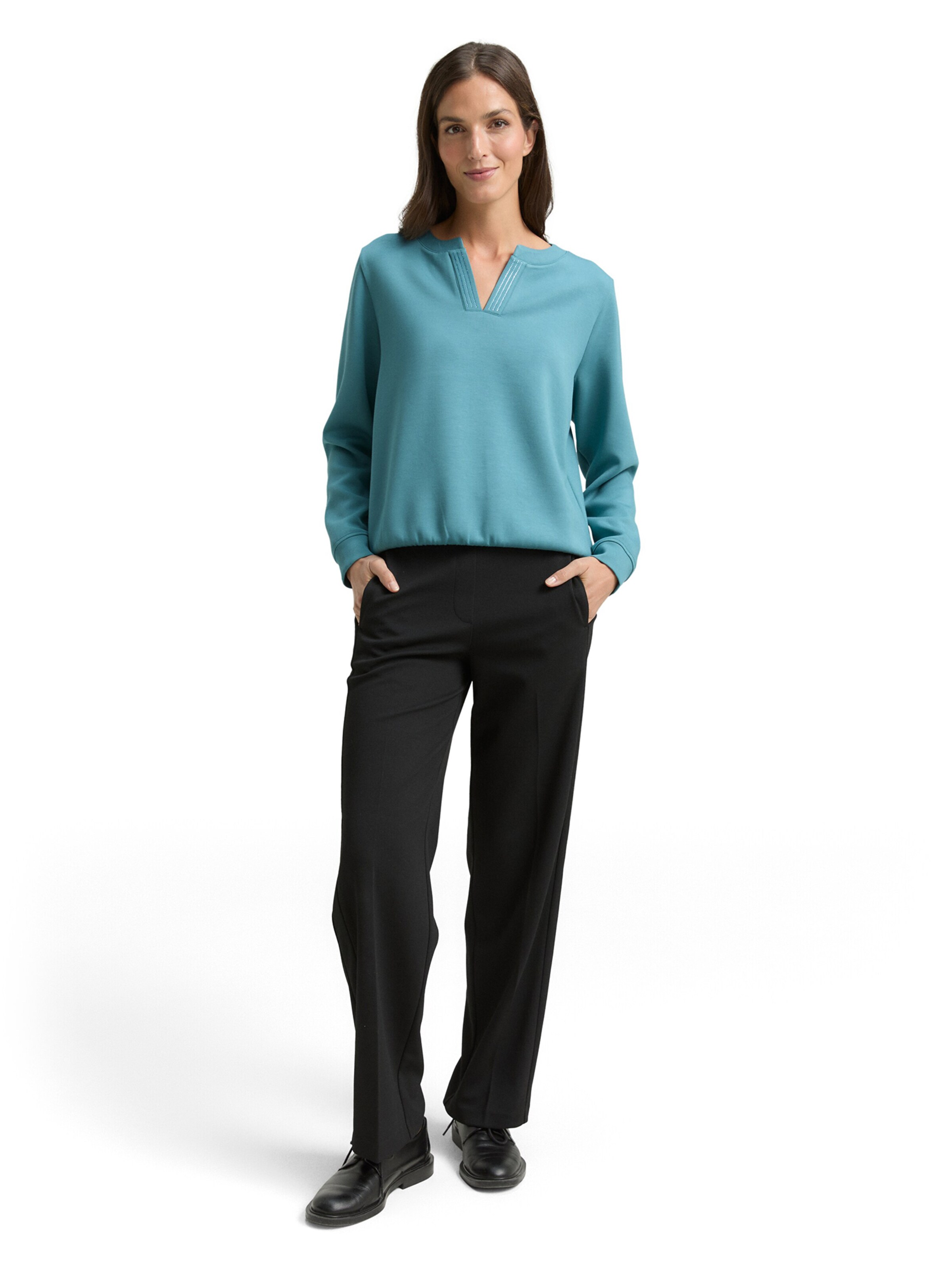 TOM TAILOR Sweatshirt in Green