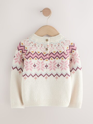 NextPulover 'Christmas Fairisle' - bež boja