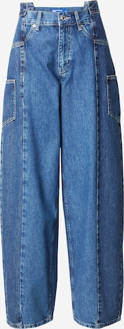 mėlyna KARL LAGERFELD JEANS „Baggy“ Darbinio stiliaus džinsai: priekis