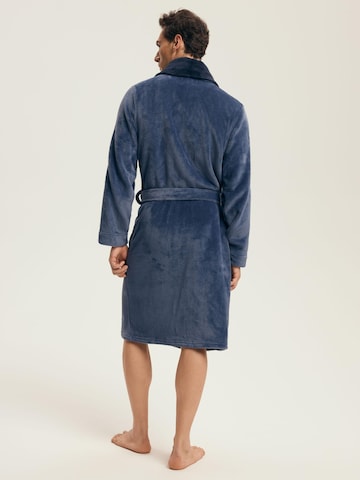 Henderson Short Bathrobe 'Nantes' in Blue