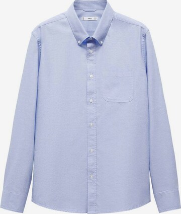 MANGO MAN Button Up Shirt in Blue: front