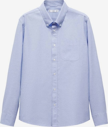 MANGO MAN Button Up Shirt in Blue: front