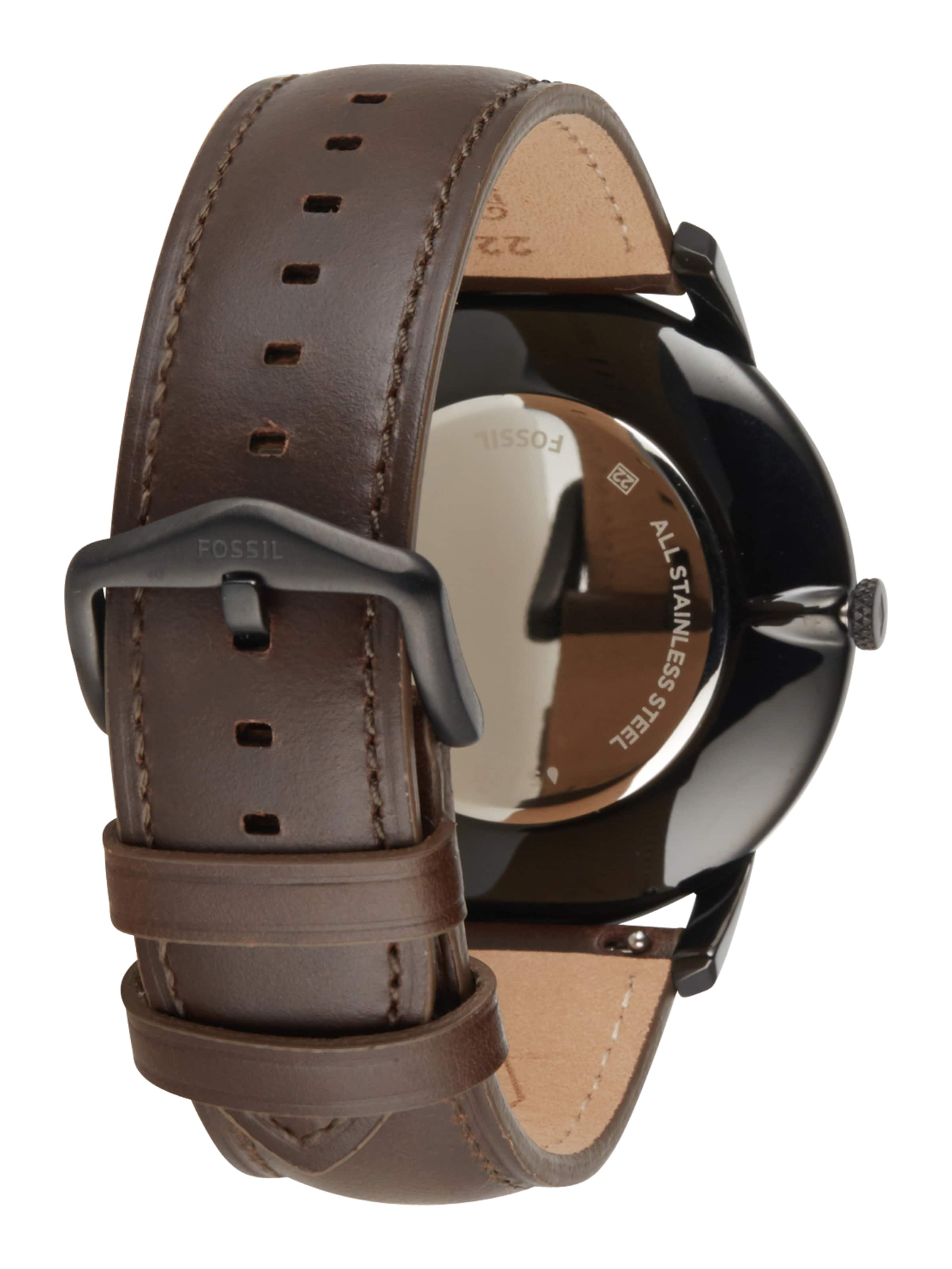 FOSSIL Analoog horloge in Bruin