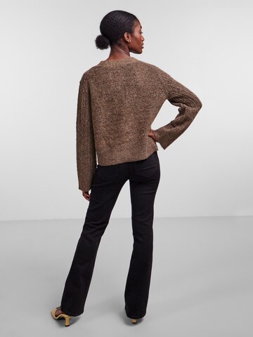 Y.A.S Knit Cardigan 'Salum' in Brown