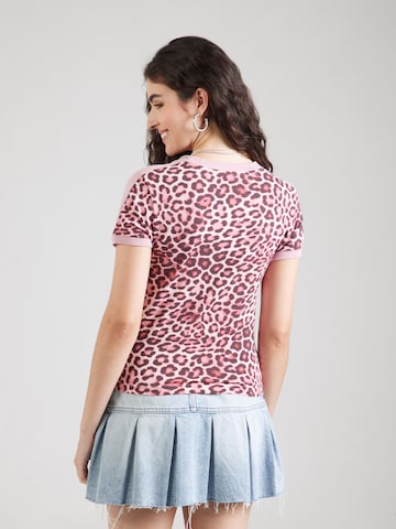 T-shirt 'T7 Leo Luxe' PUMA en rose