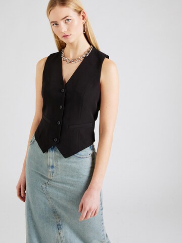 PIECES Suit vest 'BOXXY' in Black