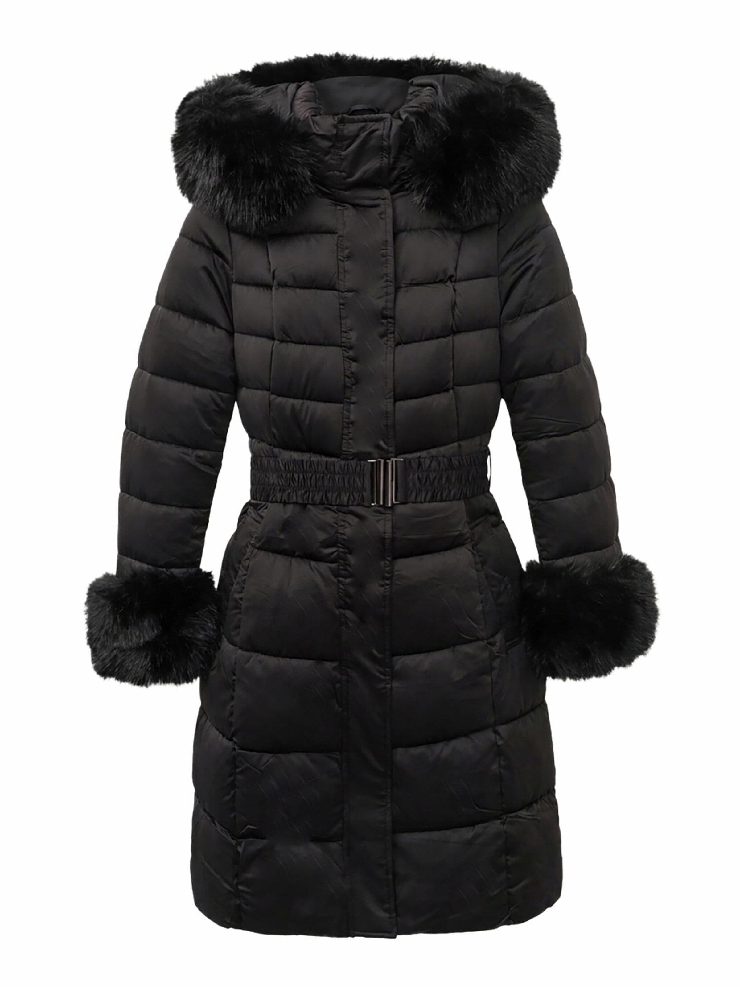 L'Arte Milano Winterjacke in Schwarz: Vorderseite