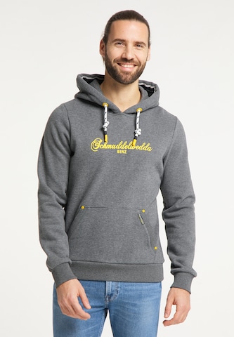 Schmuddelwedda Hoodie 'Binz' in Grau: predná strana