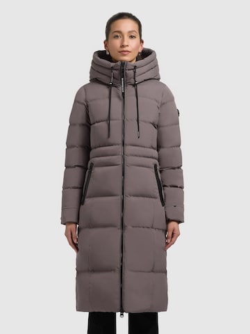 Manteau d’hiver khujo en gris : devant