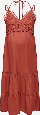 Only Maternity Dress in Red: front