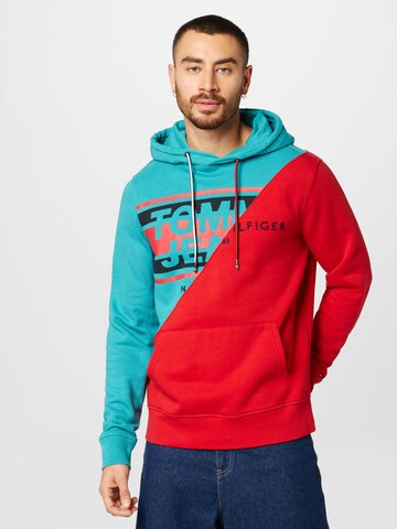 Tommy Jeans - Sudadera en verde: frente