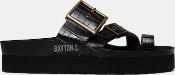 Bayton - Sapato aberto 'Castel' em preto