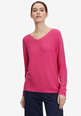 Pull-over Cartoon en rose : devant