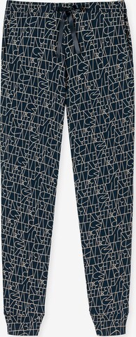 SCHIESSER Pajama Pants ' 95/5 ' in Blue: front