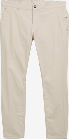 Regular Pantalon chino TOM TAILOR Men + en beige : devant