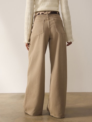 Next Wide leg Jeans in Beige