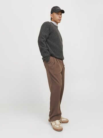 JACK & JONES Loosefit Pantalon in Bruin