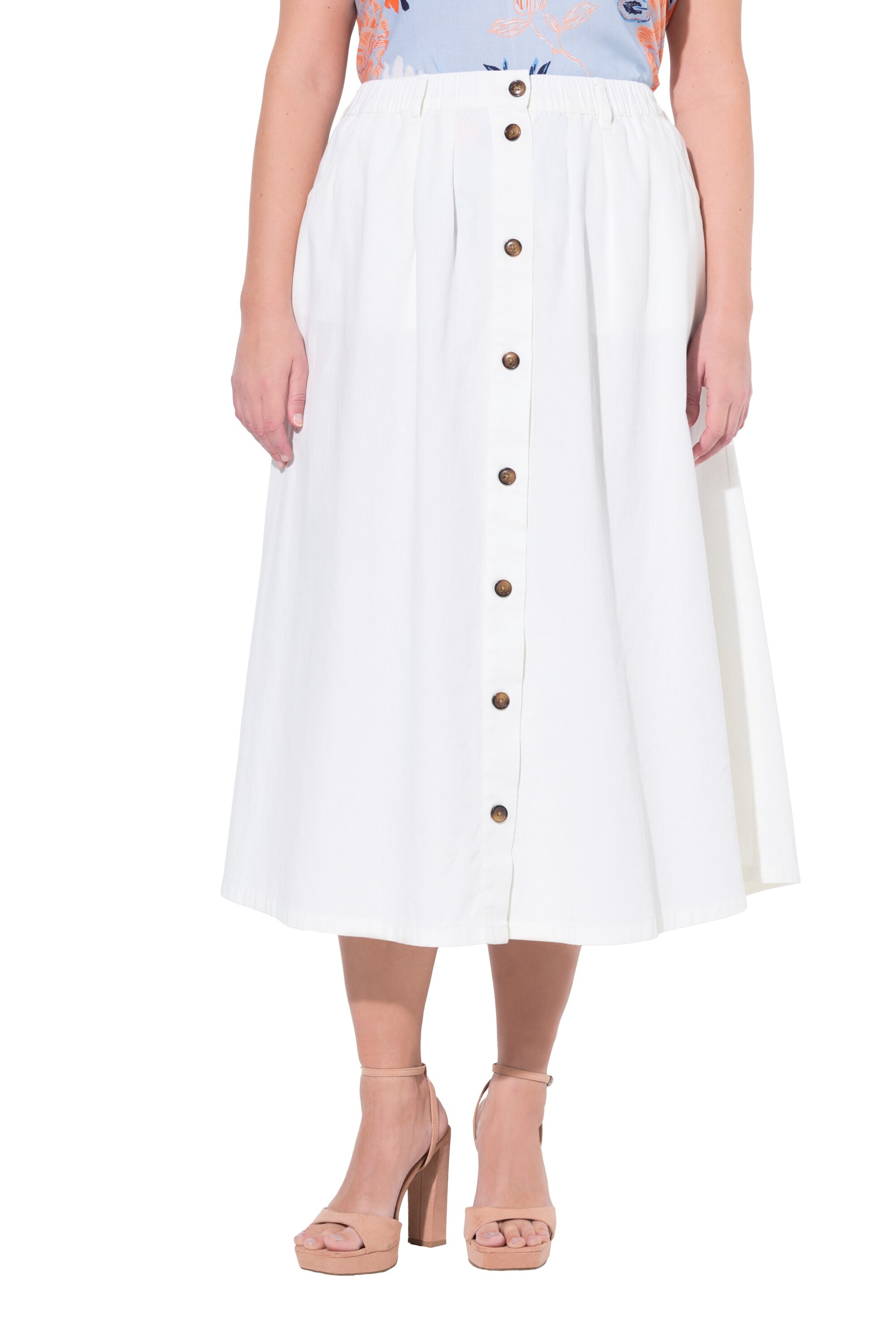 Ulla Popken Skirt in White: front
