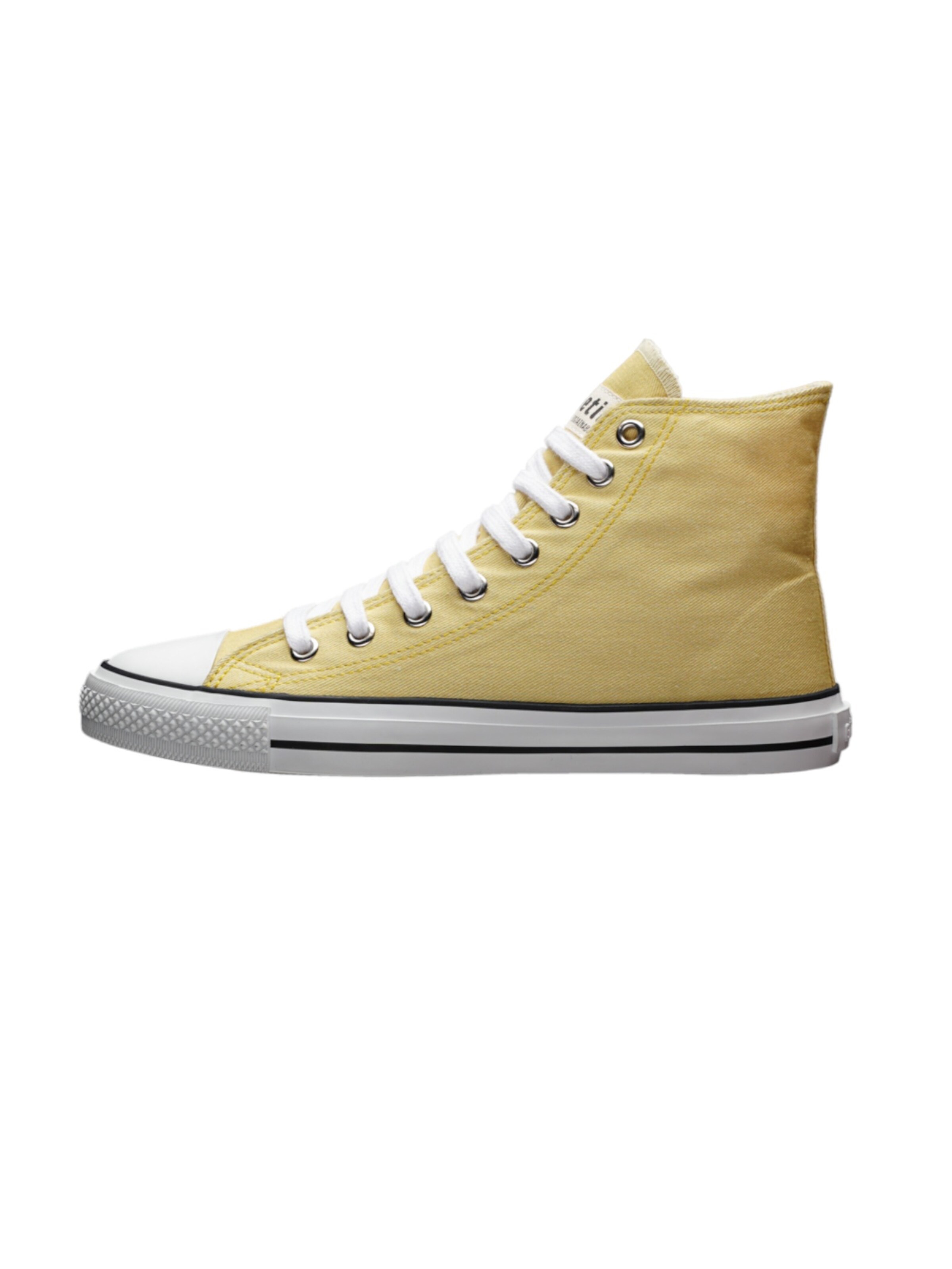 Baskets hautes Ethletic en jaune : devant