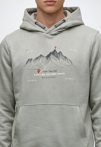 TOM TAILOR Sweatshirt in Green