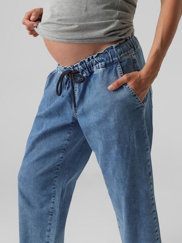 MAMALICIOUS جينز واسع جينز 'STONE' بلون أزرق