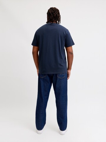Maglietta 'JJEDOVER' di Jack & Jones Plus in blu