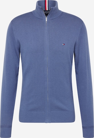 Vestes en maille TOMMY HILFIGER en bleu : devant