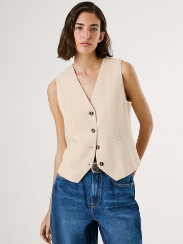 Pepe Jeans Suit Vest 'Stella' in Beige: front