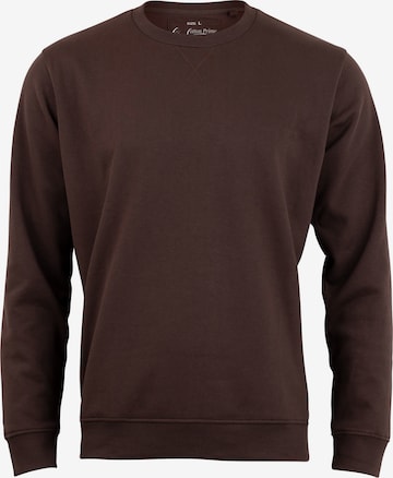 Sweat-shirt Cotton Prime en marron : devant