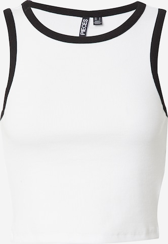 PIECES Top 'SUNNA' in White: front
