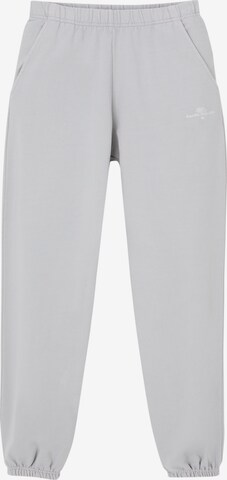 Pull&Bear Дънки Tapered Leg Панталон в сиво: отпред