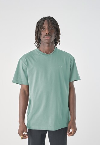 Cleptomanicx Shirt 'Ligull Boxy 2' in Green: front
