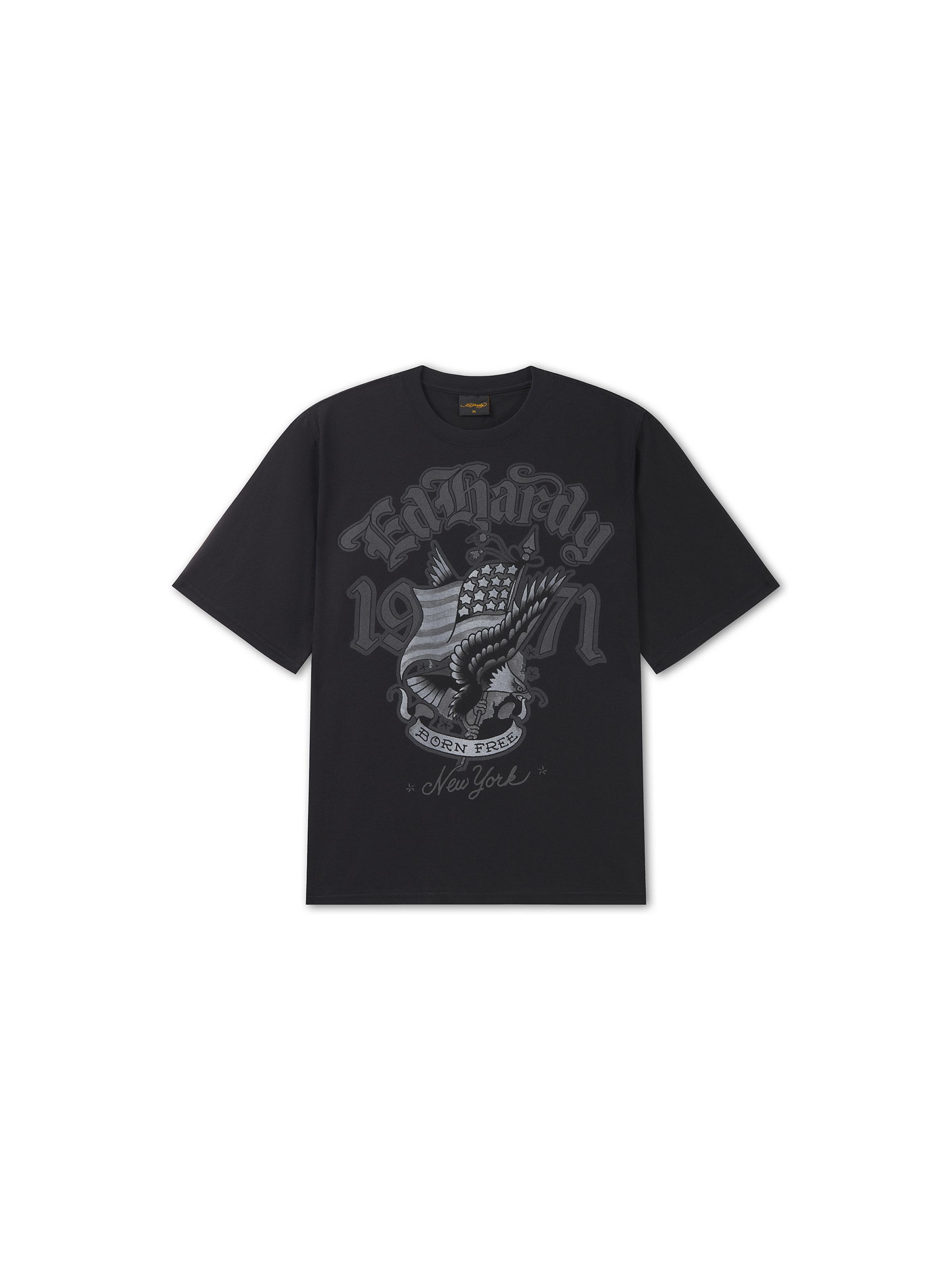 Ed Hardy - Camiseta en negro: frente