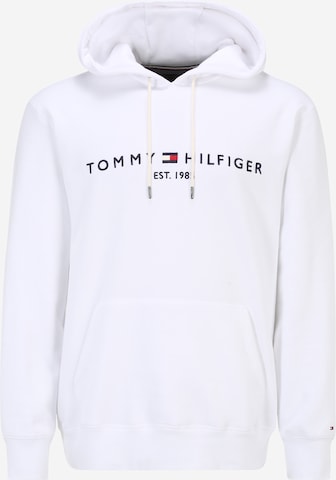 Tommy Hilfiger Big & Tall كنزة رياضية بلون أبيض: الأمام