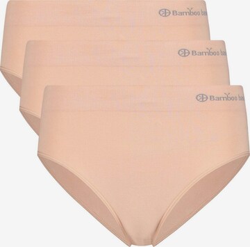 Slip Bamboo basics en beige : devant