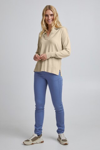 Fransa Sweater 'Fremalva' in Beige