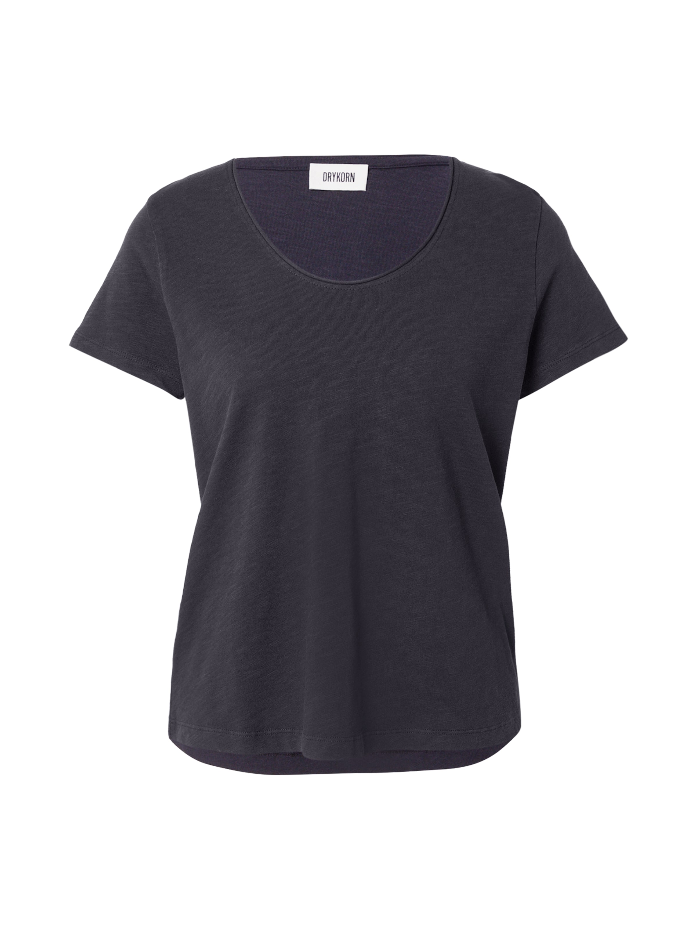 DRYKORN Тениска 'NAVIVI' в черно: отпред