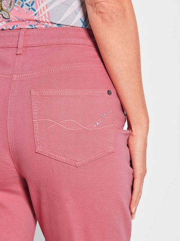 Goldner Skinny Jeans 'Sara' in Roze