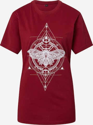 Merchcode Shirt in Rood: voorkant