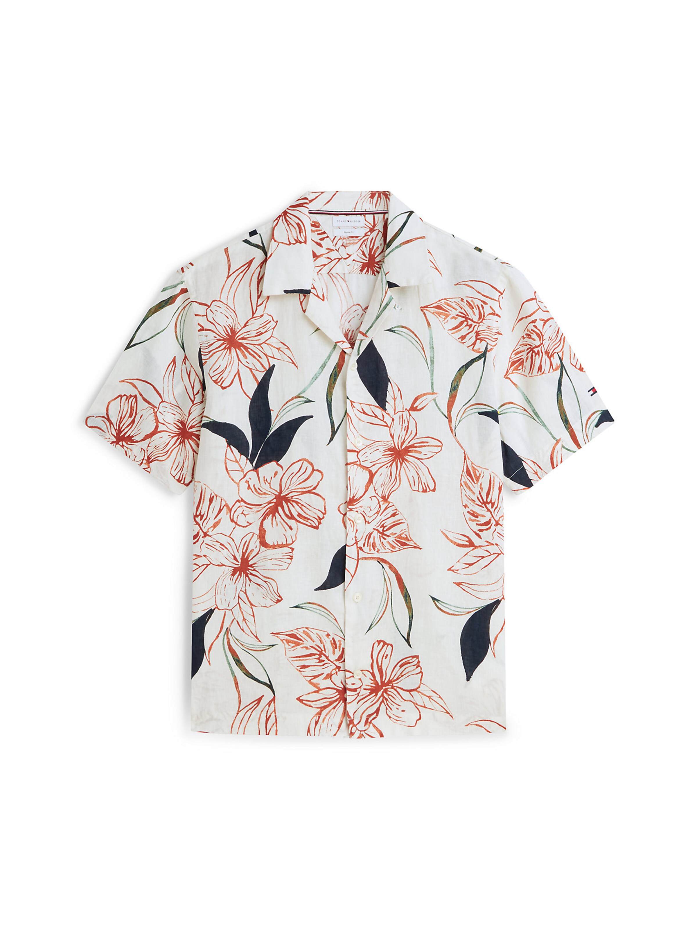 TOMMY HILFIGER Overhemd in Wit: voorkant