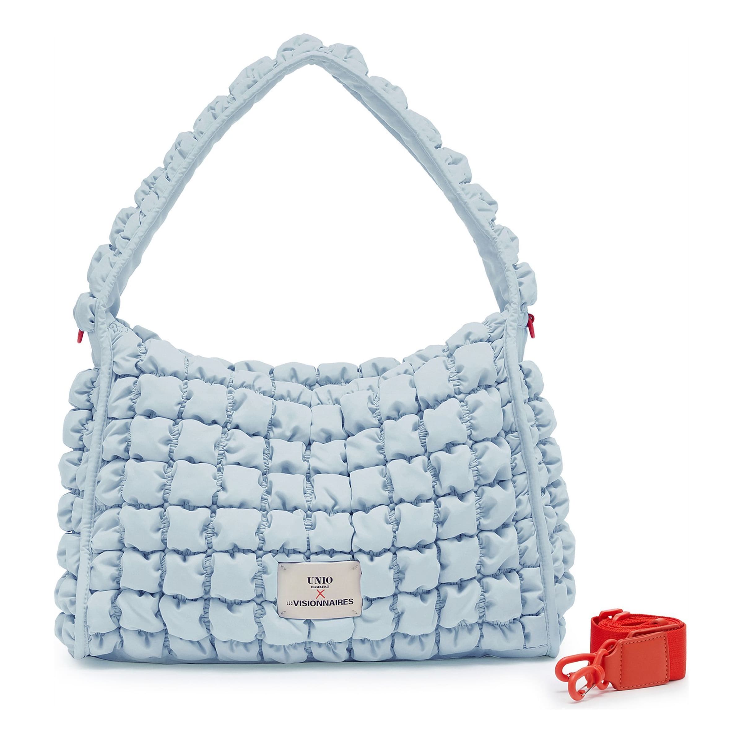 Les Visionnaires Schultertasche 'Unio Hobo' in Blau: Vorderseite