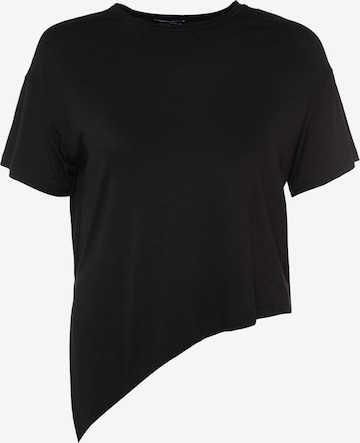 juoda Trendyol Curve Marškinėliai: priekis